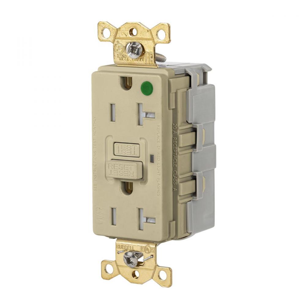 20A 125VAC COM HG TRWR SNAP GFR IVORY