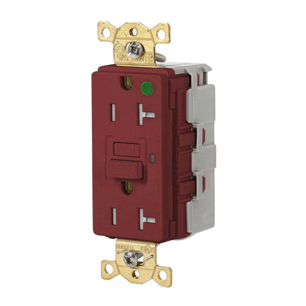 20A 125VAC COM HG TRWR SNAP GFR RED