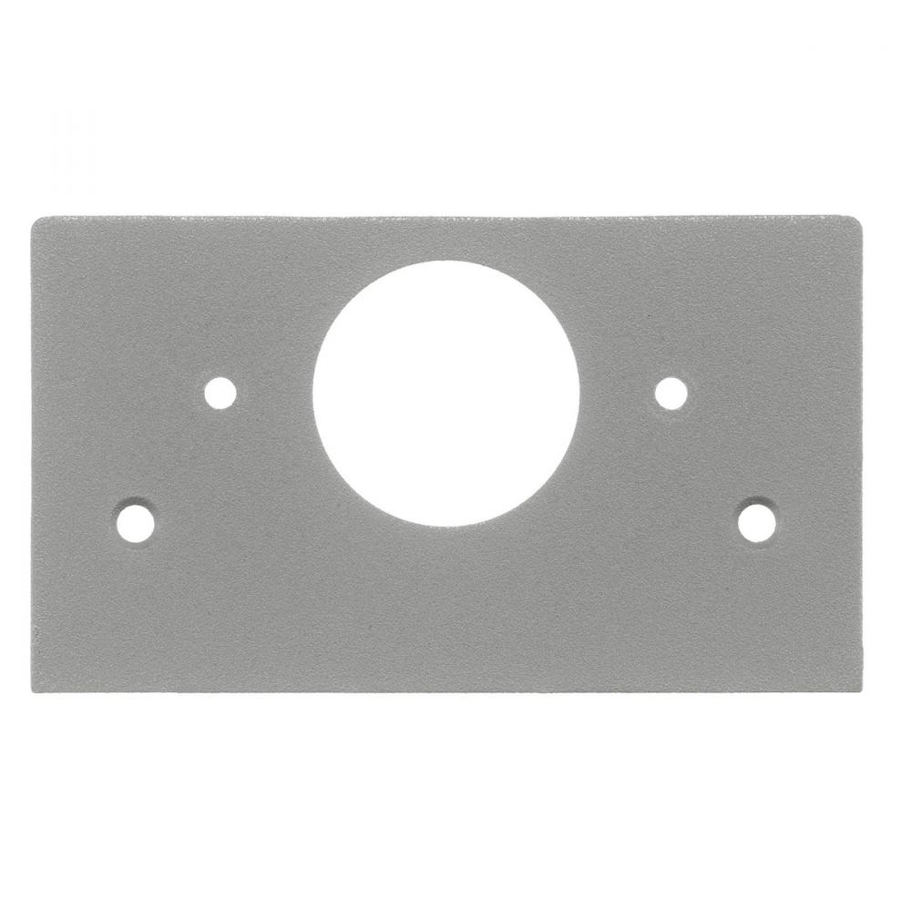 PEDESTAL FACE PLT, 1.40&#34; KO, GY