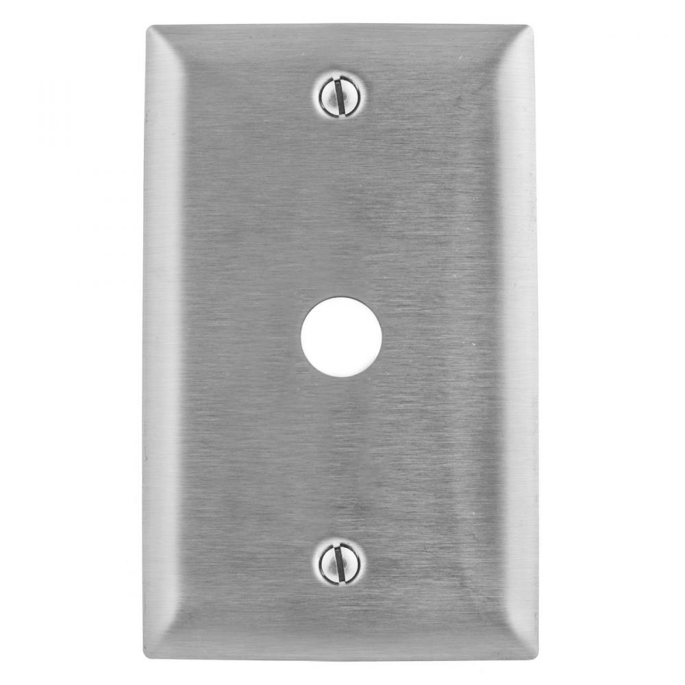 WALLPLATE, 1-G, .53&#34;, SS