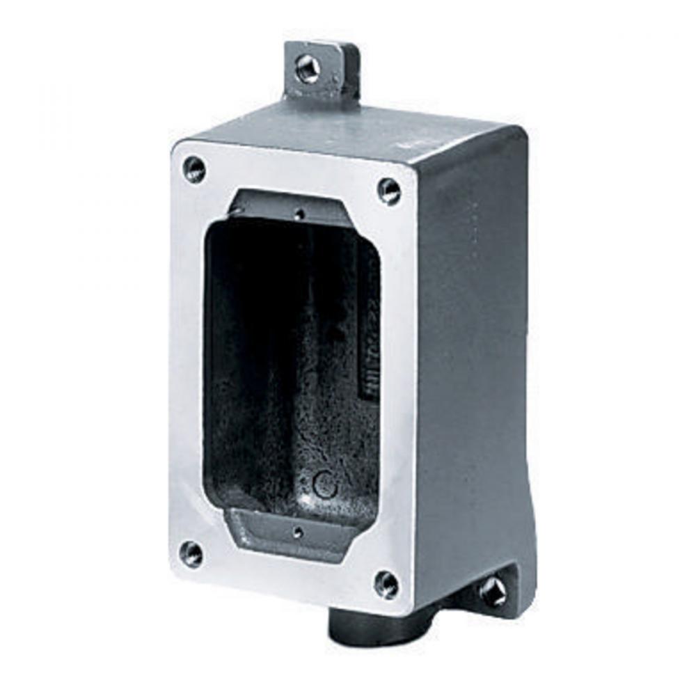 SPLICE BOX, 1-G, DEAD END, 1/2&#34; HUB