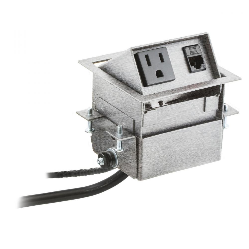 WRK SURFC BOX, FLIP MINI 1PWR 1DATA BSS