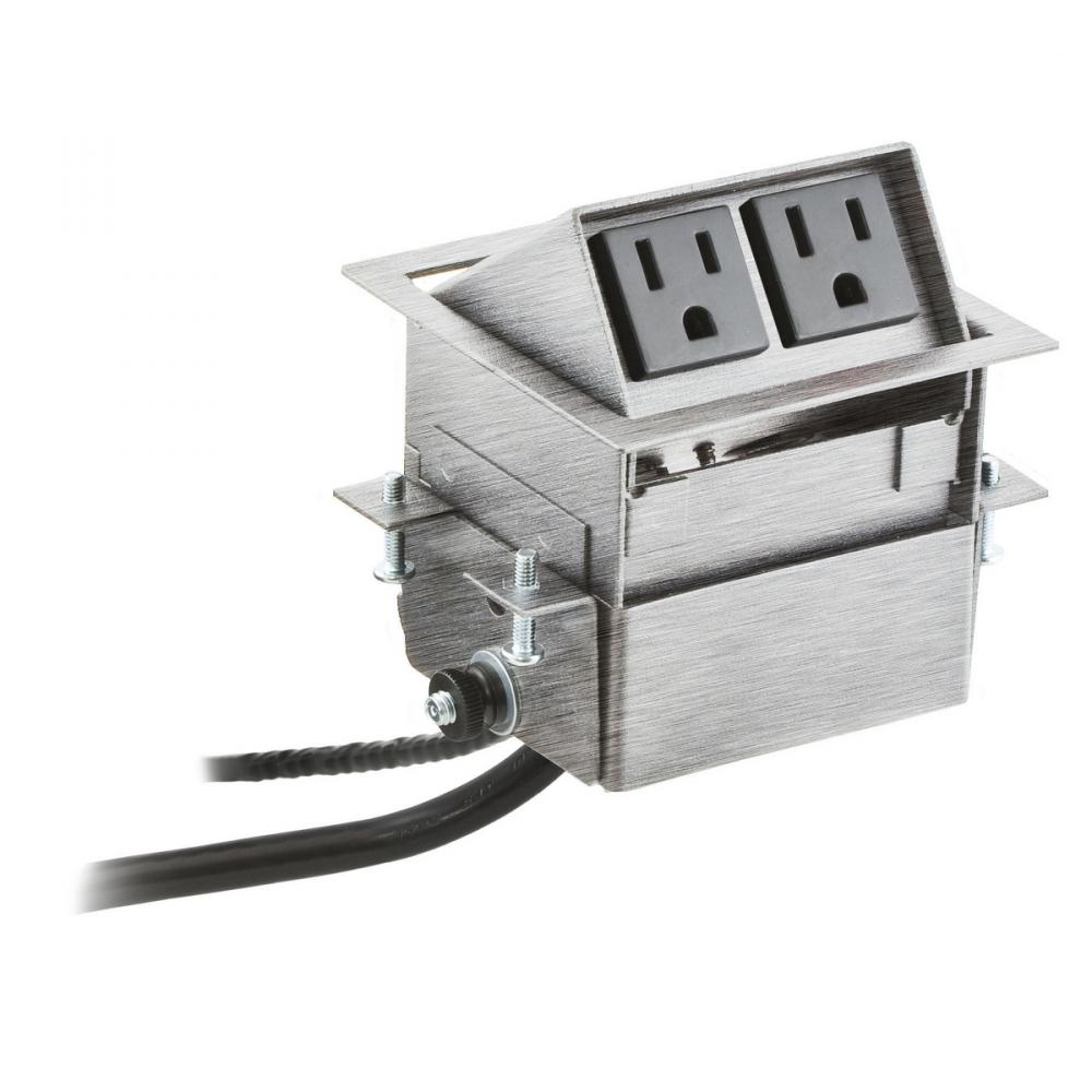 WRK SURFC BOX, FLIPUP MINI, 2 PWR, BSS