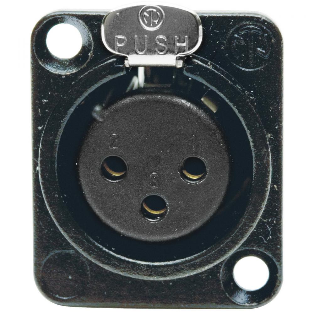 CONN, XLR,SCREW TERM,PANEL MT,3PIN,10PK