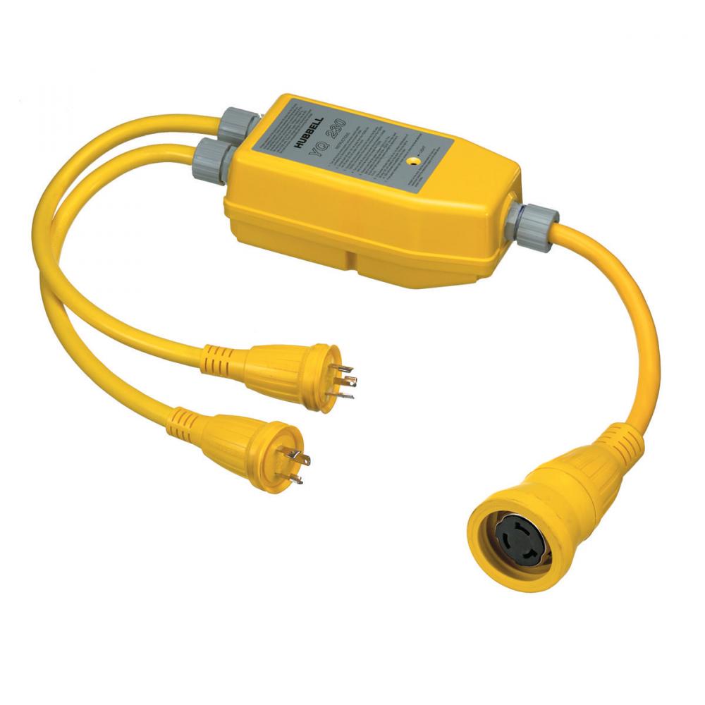 MARINE ADAP, 2-30A TO 1-50A 125/250V