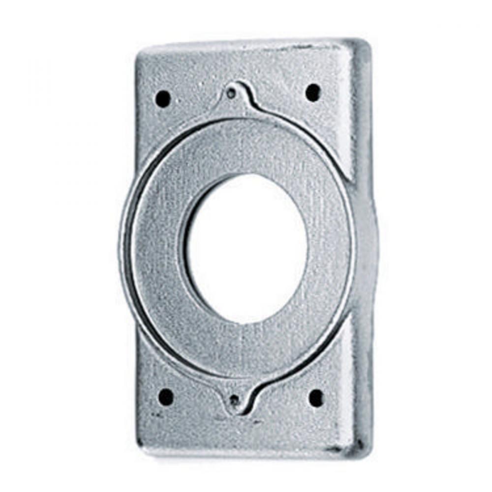 WALLPLATE, 1-G, ALUM, 1.58&#34; OPEN