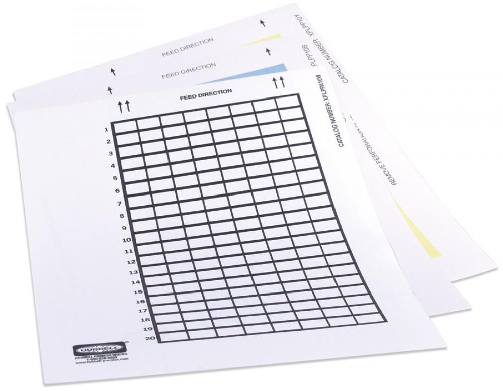 LABEL, 8PORT FRONT ADAP LABELS,BL,10PK