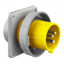 Hubbell Wiring Device-Kellems HBL316B4W - PS, IEC, INLET, 2P3W,16A 100-130V,4X/69K