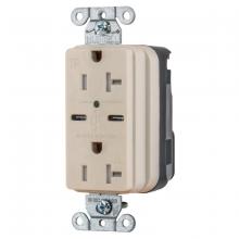 Hubbell Wiring Device-Kellems SNAP20UCLA - USB CHG SNAP 20A125V DUP 5A PORT C, LA