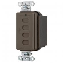 Hubbell Wiring Device-Kellems USB4C - USB CHRGR 4 PORT 5AMP 5 TYPE C, BROWN