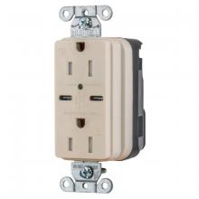Hubbell Wiring Device-Kellems SNAP15UCLA - USB CHG SNAP 15A125V DUP 5A PORT C, LA