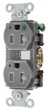 Hubbell Wiring Device-Kellems 8300GYLTR - HBL-PRO HG DPLX 20A/125V LED TR GY