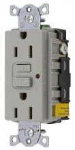 Hubbell Wiring Device-Kellems GF15GYLU - 15A 125V GRAY GFCI LED USA