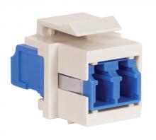 Hubbell Wiring Device-Kellems SFFLCSLA - FIBER, SNAP-FIT,FLSH,LC DUPLX,BL,ZIRC,LA