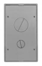 Hubbell Wiring Device-Kellems 2GTFFCVRALU - 2G TILE FF CVR, ALUMINUM POWDER