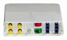 Hubbell Wiring Device-Kellems AMO - HOUSING, MULTIMEDIA,12PT,FIB/UTP/COAX/OW