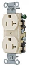 Hubbell Wiring Device-Kellems CR20AL - DUP RCPT, COMM GRD, 20A 125V, 5-20R, AL