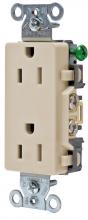Hubbell Wiring Device-Kellems DR15AL - DECO RCPT, COMM GRD, 15A 125V, 5-15R, AL