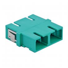 Hubbell Wiring Device-Kellems FASCDSC6AQ - FIBER,ADAPT,SC DUPLX,SNAPMT,ZIRC,6/PK,AQ