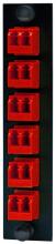 Hubbell Wiring Device-Kellems FSPLCDS6R - FIBER, ADAPT PNL,12P,6LC DUPLX,ZIRC,RD