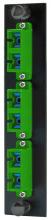 Hubbell Wiring Device-Kellems FSPSCDM3GN - FIBER, ADAPT PNL,6P,3SC DUPLX,P-BZ,GN