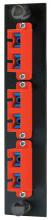 Hubbell Wiring Device-Kellems FSPSCDM3R - FIBER, ADAPT PNL,6P,3SC DUPLX,P-BZ,RD