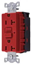 Hubbell Wiring Device-Kellems GFR20SNAPR - GFCI, COM, SNAP, TRWR, 20A 125V, RD