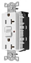 Hubbell Wiring Device-Kellems GFR20SNAPW - GFCI, COM, SNAP, TRWR, 20A 125V, WH