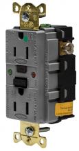 Hubbell Wiring Device-Kellems GFR8200SGGY - 15A 125V IND HG TAMPER ST GFCI, GRAY