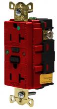 Hubbell Wiring Device-Kellems GFR8300SGR - 20A 125V IND HG TAMPER ST GFCI, RED