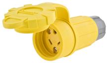 Hubbell Wiring Device-Kellems HBL15W07 - WT CONN, CRWFT N-NEMA 15A/125V/10A/250V