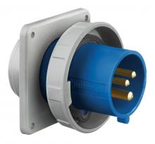 Hubbell Wiring Device-Kellems HBL363B6W - PS, IEC, INLET, 2P3W, 63A 200-240V, W/T
