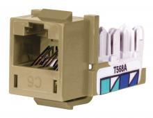 Hubbell Wiring Device-Kellems HXJ6AL25 - JACK, HXJ,CAT6,8POS,UNI A/B,AL,25PK