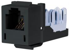 Hubbell Wiring Device-Kellems HXJU8BK - JACK, HXJ,8POS,USOC,BK