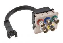 Hubbell Wiring Device-Kellems IMB815LA - ISTATION MOD, W/5 BNC,8 PIN F,1.5U,LA
