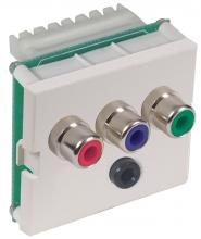 Hubbell Wiring Device-Kellems IMC3511015AL - ISTATION, RCA CMPO,3.5,110,1.5U,AL