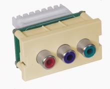 Hubbell Wiring Device-Kellems IMCR1101TI - ISTATION MODULE, W/RCA CMPO,110,1U,TI