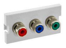 Hubbell Wiring Device-Kellems IMCRS1W - ISTATION MODULE, W/RCA CMPO,SDR,1U,WH