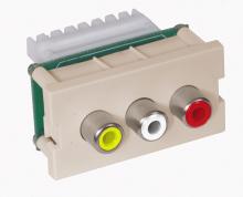 Hubbell Wiring Device-Kellems IMR1101LA - ISTATION MODULE,W/RCA CMPO,AUD,110,1U,LA