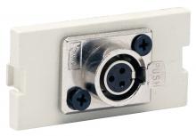 Hubbell Wiring Device-Kellems IMXLRM1AL - ISTATION MODULE, W/MINI XLR,1U,AL