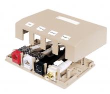 Hubbell Wiring Device-Kellems ISB4LA - HOUSING, SURFACE MOUNT,4 PORT,LA