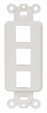 Hubbell Wiring Device-Kellems ISF3W - PLATE, DECORATOR FRAME,3PORT,WH