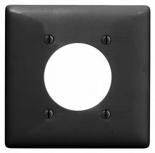 Hubbell Wiring Device-Kellems NP703BK - WALLPLATE, 2-G, 2.15" OPNG, BK