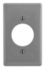 Hubbell Wiring Device-Kellems NP720GY - WALLPLATE, 1-G, 1.60" OPNG, GY