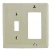 Hubbell Wiring Device-Kellems NPJ126AL - WALLPLT, M-SIZE 2G, 1) TOG 1) REC, AL