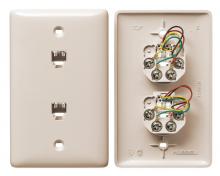 Hubbell Wiring Device-Kellems NS742LA - H2004, 1GANG,W/2JKS,6POS,4CON,S/TERM,LA