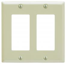 Hubbell Wiring Device-Kellems PHPS2AL - ALMOND PAINTED STEEL 2 GANG RECTANGULAR