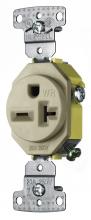 Hubbell Wiring Device-Kellems RR205ALWR - RESI SGL RCPT, 20A 250V,WR, AL