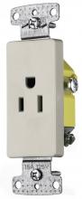 Hubbell Wiring Device-Kellems RRD151LA - RESI SGL RCPT, 15A 125V, S GRD, DEC, LA
