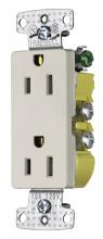 Hubbell Wiring Device-Kellems RRD15SLA - RESI DUP RCPT, 15A 125V, DEC, S GRD, LA